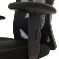 Ergonomischer Bürostuhl schwarz mit verstellbarer Lordosenstütze