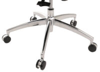 Ergonomischer Bürostuhl schwarz mit verstellbarer Lordosenstütze