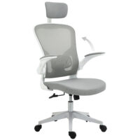 Ergonomischer Bürostuhl mit Kopfstütze Grau – Produktfoto zeigt modernes Design, hochwertige Materialien und funktionale Eigenschaften ideal für Wohn- oder Arbeitsbereiche. Perfekt als Einrichtungsinspiration oder zur Produktpräsentation in einem Onlineshop.