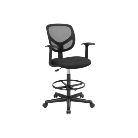 Ergonomischer Bürostuhl in Schwarz, komfortabel und höhenverstellbar.