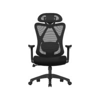 Ergonomischer Bürostuhl in Schwarz, ideal für Büro oder Home-Office.