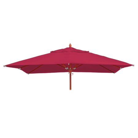 Ersatzbezug Gastronomie Holz-Sonnenschirm Sonnenschirmbezug 4x4m bordeaux
