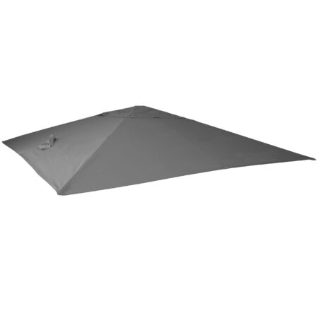 Ersatzbezug Luxus-Ampelschirm Sonnenschirmbezug 3x4m anthrazit