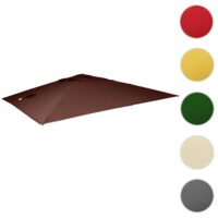Ersatzbezug Luxus-Ampelschirm Sonnenschirmbezug 3x3m braun