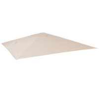Ersatzbezug Luxus-Ampelschirm Sonnenschirmbezug 3x3m creme