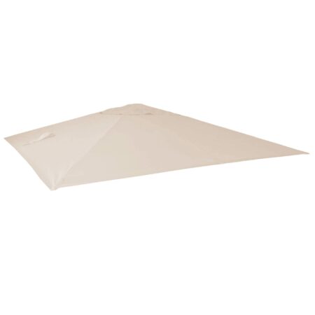 Ersatzbezug Luxus-Ampelschirm Sonnenschirmbezug 3x3m creme
