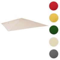 Ersatzbezug Luxus-Ampelschirm Sonnenschirmbezug 3x4m creme