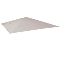 Ersatzbezug Luxus-Ampelschirm Sonnenschirmbezug 3x4m creme-grau