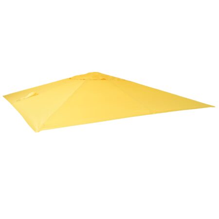 Ersatzbezug Luxus-Ampelschirm Sonnenschirmbezug 3,5x3,5m gelb