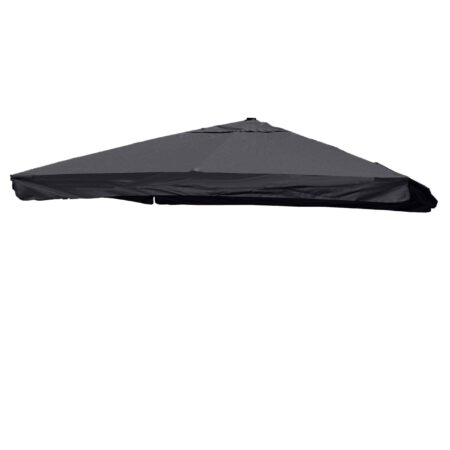 Ersatzbezug Luxus-Ampelschirm mit Flap Schirmbezug 3,5x3,5m anthrazit