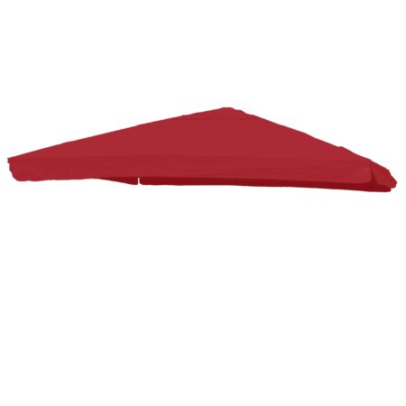 Ersatzbezug Luxus-Ampelschirm mit Flap Schirmbezug 3,5x3,5m bordeaux