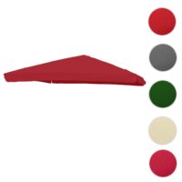 Ersatzbezug Luxus-Ampelschirm mit Flap Schirmbezug 3,5x3,5m bordeaux