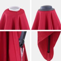 Ersatzbezug Luxus-Ampelschirm mit Flap Sonnenschirmbezug 3x3m bordeaux
