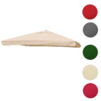 Ersatzbezug Luxus-Ampelschirm mit Flap Schirmbezug 3,5x3,5m creme