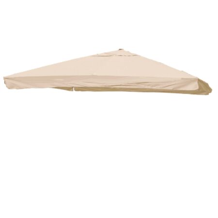 Ersatzbezug Luxus-Ampelschirm mit Flap Sonnenschirmbezug 3x4m creme