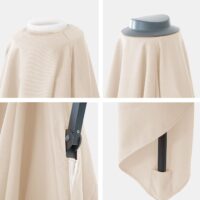 Ersatzbezug Luxus-Ampelschirm mit Flap Sonnenschirmbezug 3x4m creme