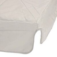 Ersatzbezug Luxus-Ampelschirm mit Flap Sonnenschirmbezug 3x4m creme-grau