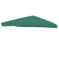 Ersatzbezug Luxus-Ampelschirm mit Flap Sonnenschirmbezug 3x4m dunkelgrün