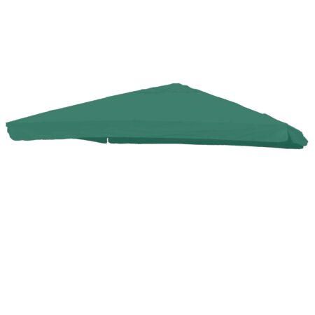 Ersatzbezug Luxus-Ampelschirm mit Flap Sonnenschirmbezug 3x4m dunkelgrün