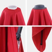 Ersatzbezug Luxus-Ampelschirm mit Flap Sonnenschirmbezug 3x4m rot