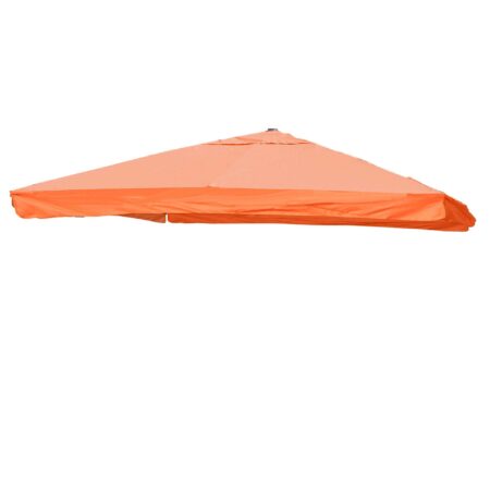 Ersatzbezug Luxus-Ampelschirm mit Flap Sonnenschirmbezug 3x3m terracotta