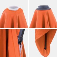 Ersatzbezug Luxus-Ampelschirm mit Flap Sonnenschirmbezug 3x4m terracotta