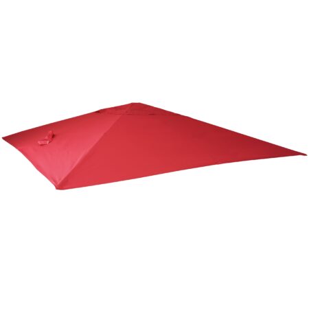 Ersatzbezug Luxus-Ampelschirm Sonnenschirmbezug 3x3m rot
