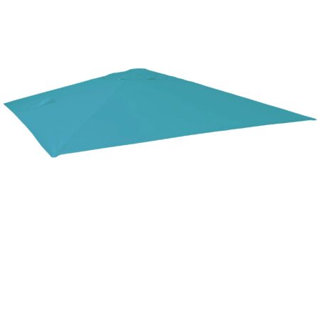 Ersatzbezug Luxus-Ampelschirm Sonnenschirmbezug 3,5x3,5m türkis