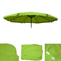 Ersatzbezug Sonnenschirm Meran Pro Marktschirm mit Volant Ø5m hellgrün
