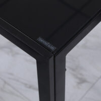 Esstisch Küchentisch modern gross 120x60cm schwarz