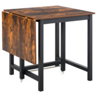 Esstisch ausziehbar klappbar mit Rollen bis 20kg belastbar Braun – Produktfoto zeigt modernes Design, hochwertige Materialien und funktionale Eigenschaften ideal für Wohn- oder Arbeitsbereiche. Perfekt als Einrichtungsinspiration oder zur Produktpräsentation in einem Onlineshop.