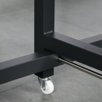 Esstisch ausziehbar klappbar mit Rollen bis 20kg belastbar Braun – Produktfoto zeigt modernes Design, hochwertige Materialien und funktionale Eigenschaften ideal für Wohn- oder Arbeitsbereiche. Perfekt als Einrichtungsinspiration oder zur Produktpräsentation in einem Onlineshop.