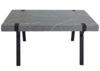 Esstisch Küchentisch Esszimmertisch Industrial Metall 150x90cm Marmor-Optik grau