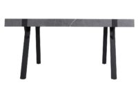 Esstisch Küchentisch Esszimmertisch Industrial Metall 150x90cm Marmor-Optik grau