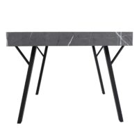 Esstisch Küchentisch Esszimmertisch Industrial Metall 150x90cm Marmor-Optik grau