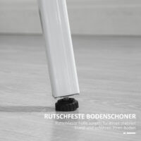 Esstisch rund industrieller Stil stabil 80cm Holz weiss