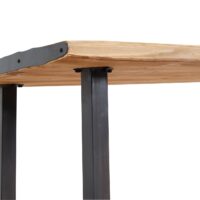 Esszimmer-Set Esstisch Sitzbank Massivholz 200cm natur