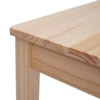 Esszimmer-Set Sitzgruppe Massivholz Landhaus 110cm Kiefer lasiert