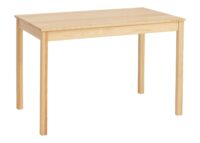 Esszimmer-Set Sitzgruppe Massivholz Kiefer Landhaus 110cm natur Polster schwarz