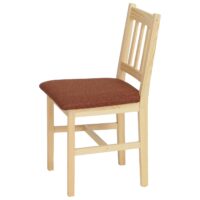 Esszimmer-Set Sitzgruppe Massivholz Kiefer Landhaus 110cm natur Polster terrakotta