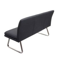 Esszimmer-Set Esszimmergruppe Stoff Edelstahl 180cm dunkelgrau