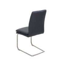 Esszimmer-Set Esszimmergruppe Stoff Edelstahl 180cm dunkelgrau