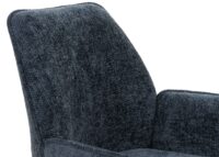 Esszimmerstuhl Küchenstuhl Armlehne drehbar Auto-Position Chenille Öko-Tex dunkelblau