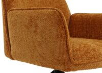 Esszimmerstuhl Küchenstuhl Armlehne drehbar Auto-Position Chenille Öko-Tex senfgelb
