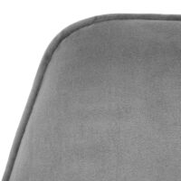 Esszimmerstuhl Küchenstuhl Armlehne drehbar Auto-Position Samt dunkelgrau Edelstahl