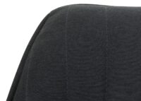 Esszimmerstuhl Küchenstuhl Armlehne drehbar Stoff dunkelgrau