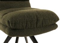 Esszimmerstuhl Küchenstuhl drehbar Auto-Position Bouclé grün