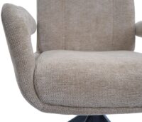 Esszimmerstuhl Küchenstuhl drehbar Auto-Return Chenille hellbraun