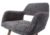 Esszimmerstuhl Küchenstuhl Polsterstuhl Holz Chenille braun