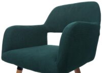 Esszimmerstuhl Küchenstuhl Polsterstuhl Holz Cord grün